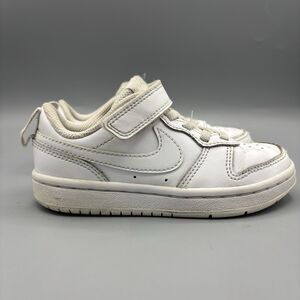 Nike Boys Kids COURT BOROUGH LOW II White BQ5451-100 Sneakers Shoes Size 10.5